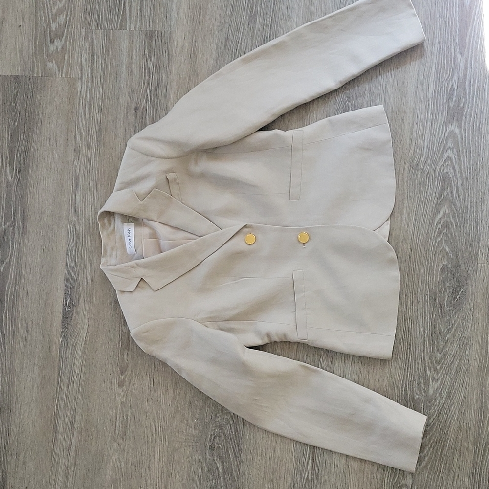 Calvin Klein linen blazer